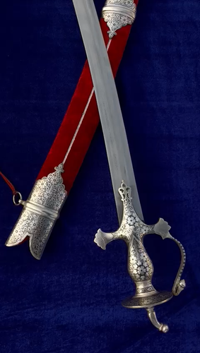 Royal Groom Authentic ,, wedding purpose rajput sword , wedding sword, - Video 1 of 1