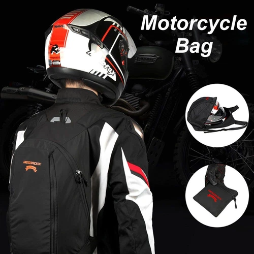 Erweiterbar Tragbar Fahrrad rucksack Ausrüstung tasche Motorrad Helm Tasche
