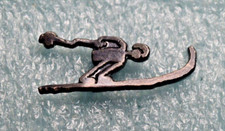SM Skier Racing Ski Pin