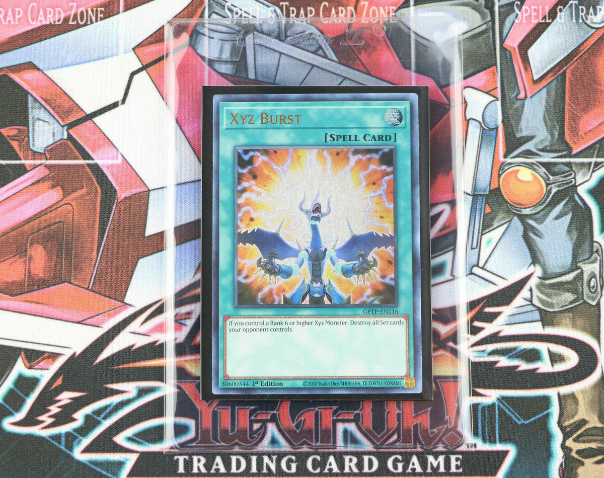 yugioh xyz spell cards YuGiOh Spell Card XYZ Burst GFTP-EN116 1st Edition Ultra Rare