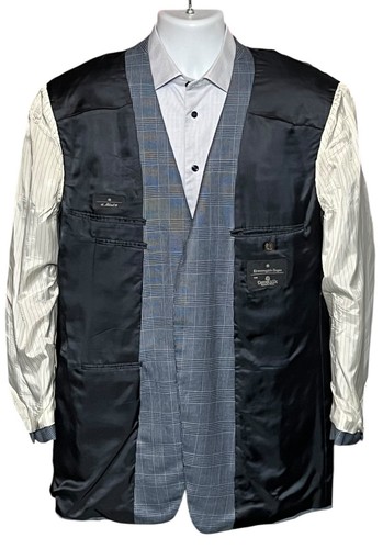 Ermenegildo Zegna 15Milmil15 Super 150's Wool Blazer 48R Plaid Sport Coat Italy - Picture 5 of 9