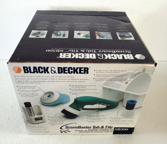 Black & Decker Scum Buster Kit Cordless Tub And Tile Scrubber SB500 eBay