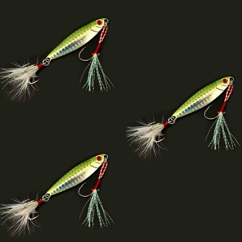 3x esche da pesca d'acqua dolce con gancio di assistenza maschera passo lento per luccio trota divertente - Foto 10 di 13