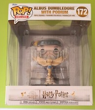 Harry Potter - Albus Dumbledore With Podium #172 Funko Pop! Deluxe Nuova