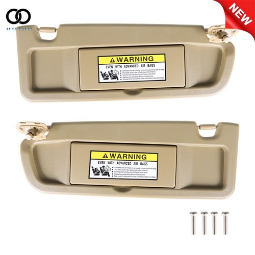 For Honda Civic 2006 2007 -2011 Pearl Ivory Tan Sun Visor Pair Right & Left - Bild 3 von 8