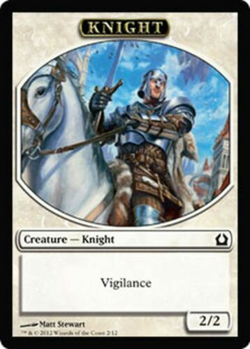 MTG 人間 騎士 トークン 4枚 4 Knight Token - 4x x4 NM - Return to Ravnica - SPARROW