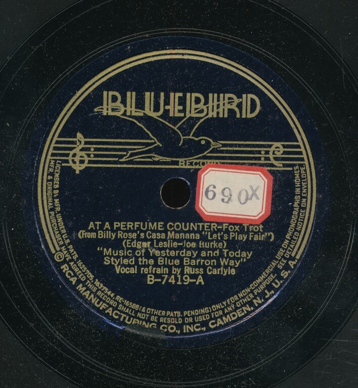 78tk-dance-BLUEBIRD 7419-Blue Barron-(At a Perfume Counter/Did an 