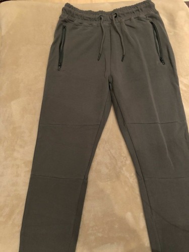 New Look Men Dark Grey Zip Panel Bottoms Joggers UK Size XS Christmas Gift - Picture 4 of 12