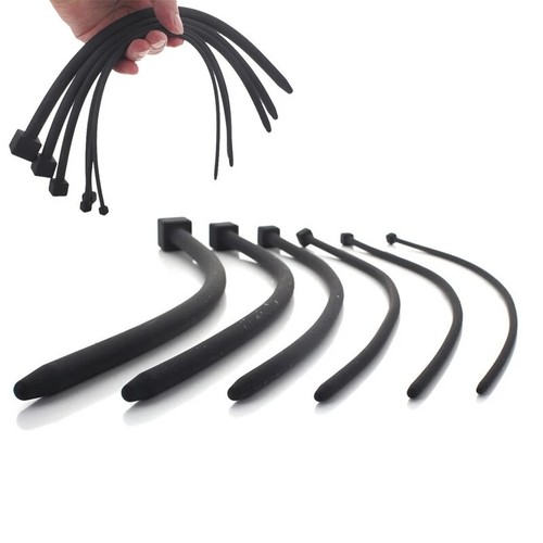 6 Sizes Soft Silicone Plug Men Sounding Rods Enhancer Device For Male Chastity - Picture 4 of 17