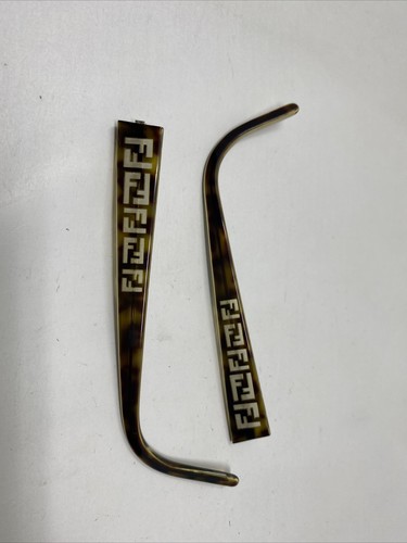 FENDI ITALY F664 216 140mm TORTOISE CRYSTAL TEMPLE ARM PARTS !F67
