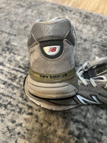 New Balance 990v4 Made In USA Grey White Silver Women’s Size 10 | B | W990GL4 - Picture 7 of 19
