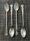 Lot of 4 Ice Tea Spoons Silverplate Wm Rogers Mfg Co Original Rogers Sundae