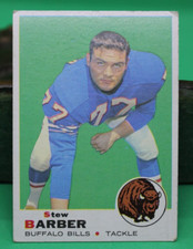 1969 Topps Football #242 Stew Barber Buffalo Bills