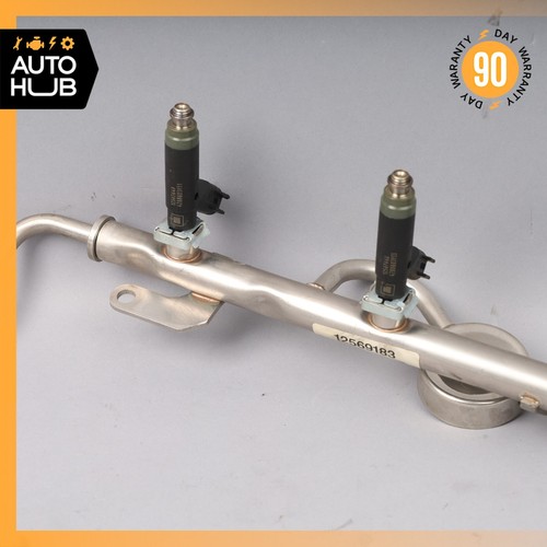 04-06 Cadillac XLR 4.6L V8 Fuel Injection Rail Line w/ Injectors OEM 69k - 第 4/14 張圖片