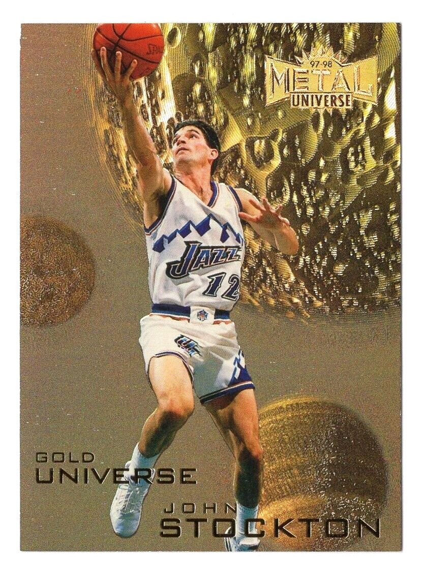 John Stockton 1997-98 Metal Universe Gold Universe 3 of 10 GU