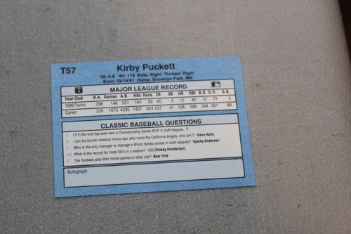 ODDBALL INSERT BASE TWINS KIRBY PUCKETT  Baseball Card Complete Finish Your List - Picture 128 of 506
