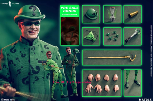 Mars Toys MAT015 1/6 Batman Forever The Riddler Jim Carrey Action Figure INSTOCK - Picture 2 of 3
