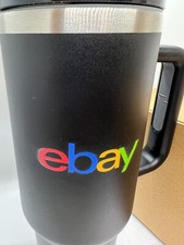 Ebay Swag 2024 Travel Mug 20oz Tumbler Water Hot Cold Straw Coffee Mug black 1