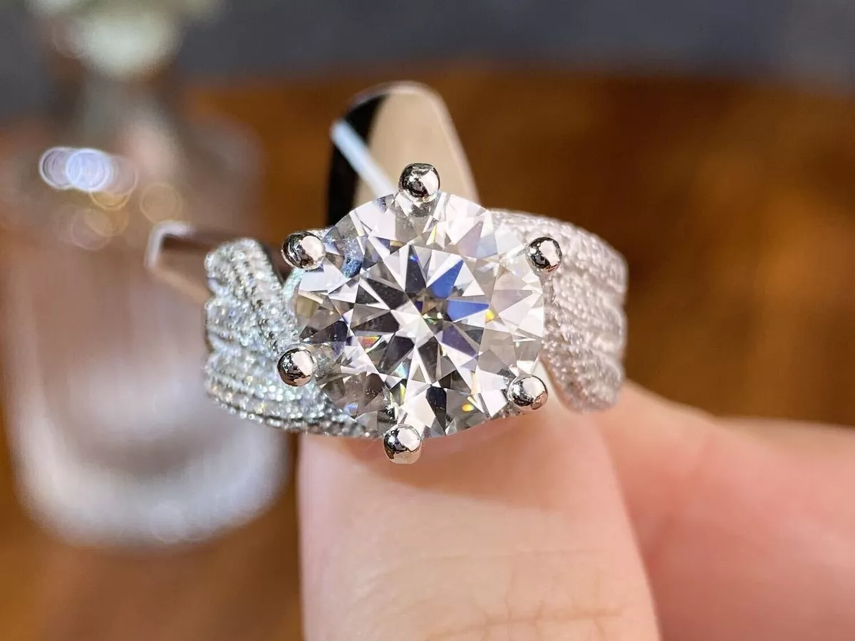 Big silver engagement rings sale