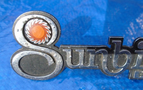 1976 1977 PONTIAC SUNBIRD OEM CHROME TRUNK EMBLEM BADGE SCRIPT 525488 - Picture 4 of 10
