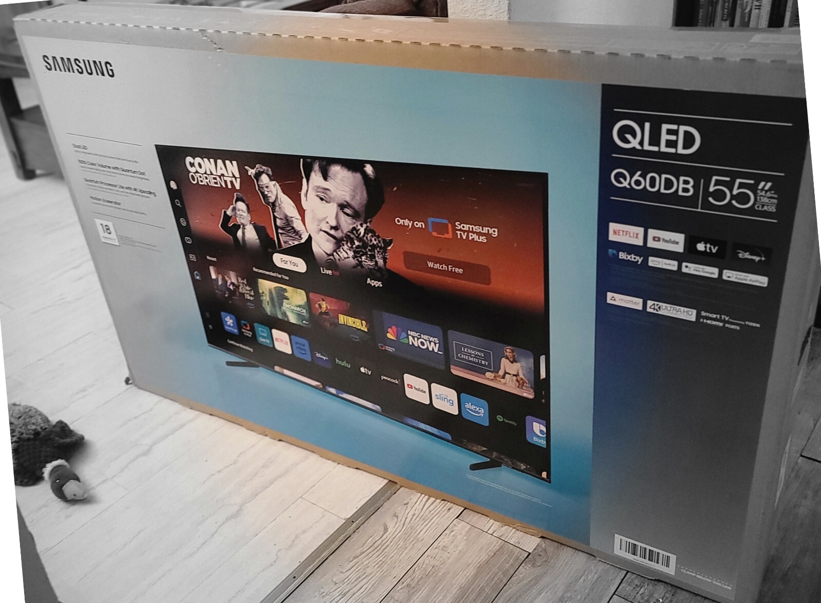 Samsung QN55Q60DAF QLED TV Q60D 4K Smart 55Inch in Black (2024