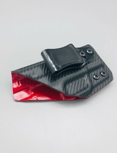 M-amp-P-4-034-M2-0-Compact-9mm-Black-Carbon-Fiber-amp-Red-Kydex-IWB-Holster-USA-Veteran
