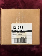 Zebra Thermal Transfer Ribbon 15933 TTR 4.18" x 1500' - 6 ROLL PACK (131788) NEW
