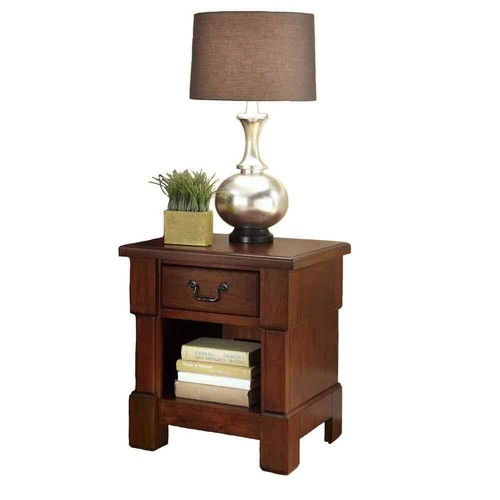 Aspen Cherry Night Stand, 1 Drawer, 22" x 18" x 24" - Picture 2 of 5