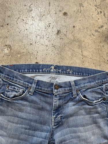 Seven For All Mankind Dojo Blue Jeans Womens Size 31 Made In USA Rare - Bild 3 von 10