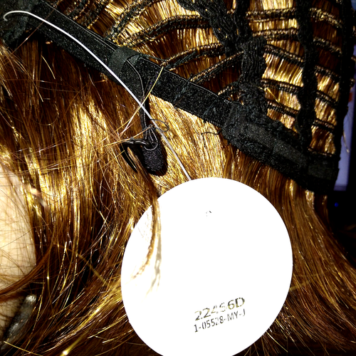 Lydell 8" gerade kurze Bob Perücke Haar Butterscotch rot Ton goldbraun Pony - Bild 16 von 17