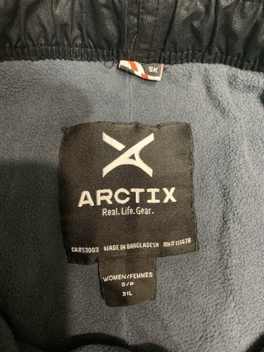 Pantalones negros aislantes Arctix para mujer pequeños (4-6) forrados para clima frío nuevos con etiquetas esquí - Imagen 3 de 11