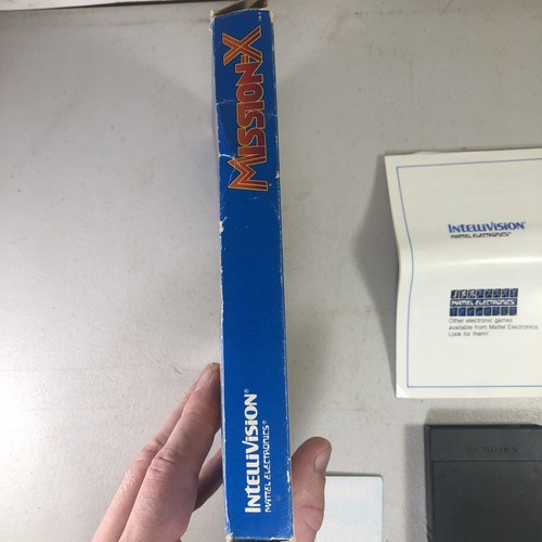Vintage Mission-X Mattel Intellivision Video Game 1983 Near Complete 1 Overlay - Picture 4 of 12