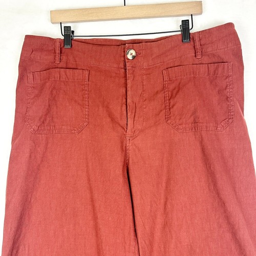 Anthropologie Maeve The Colette Cropped Hose weites Bein Größe 18W magischer Stoff - Bild 3 von 7