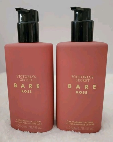 2 Pcs Set Victoria's Secret Bare Rose Fine Fragrance Lotion 8.4 Fl Oz - New - Picture 4 of 5
