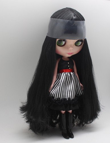 Muñeca Takara 12" Neo Blythe cabello negro desnudo de fábrica TBY320 - Imagen 2 de 4