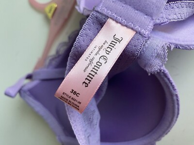 Juicy Couture Sexy Push Up Bra 38C Violet Haze Purple Lace