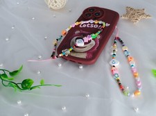 Kawaii Crystal Beads Phone Charm Strap Phone Lanyard Phone Accessory Phone Strap