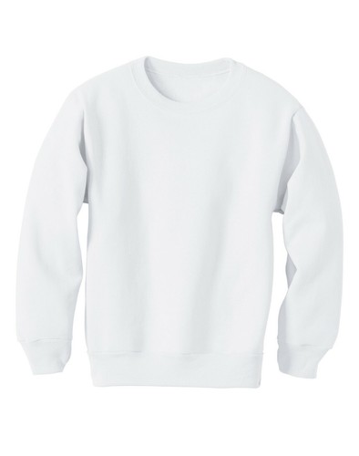 Hanes P360 Youth ComfortBlend Ecosmart Crewneck Sweatshirt - Light Steel - XL