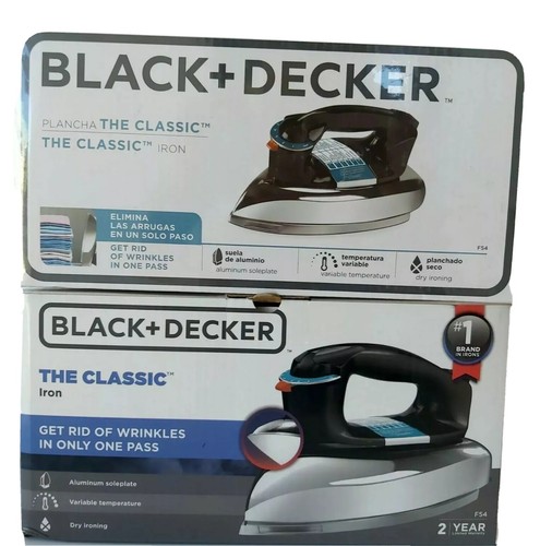 BLACK + DECKER CLASSIC DRY IRON CLOTHING FLAT IRON model F54 - Picture 8 of 14