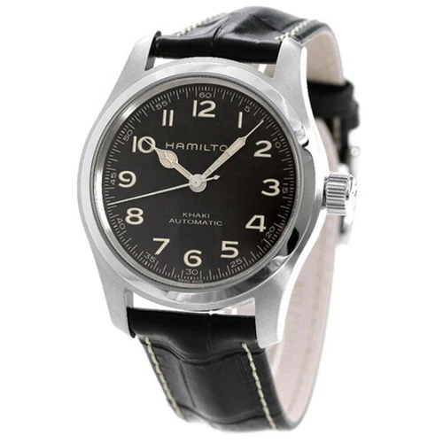 New Hamilton Khaki Field Murph Automatic Black Men's Watch H70605731
