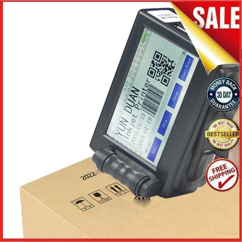 Handheld inkjet printer, touch screen, date logo, laser encoder, label, QR code - Picture 1 of 17