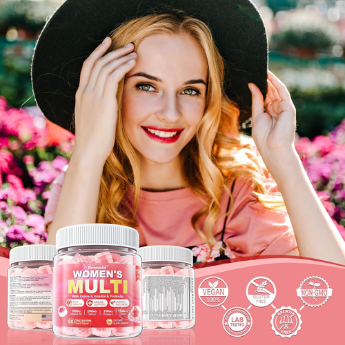 Sugar-Free Women's Multivitamin Gummies - Women Methylated Multivitamin Filled G - Picture 9 of 9