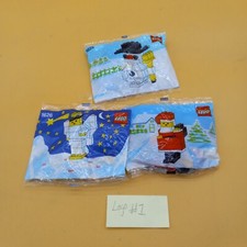 Lego Vintage 1989 Holiday Angel(1626) Santa(1627) Snowman(1625) Retired