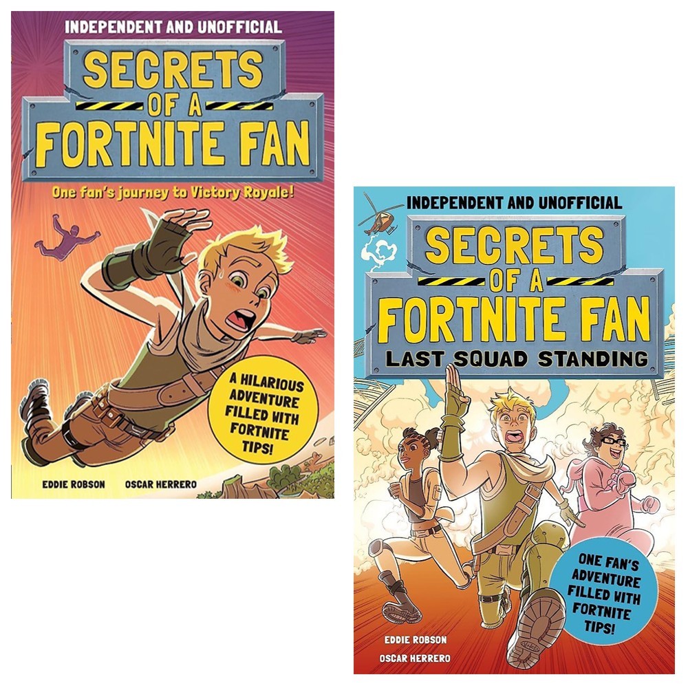 Secrets of a Fortnite Fan Series 1-2 Collection 2 Books Set by Eddie Robson