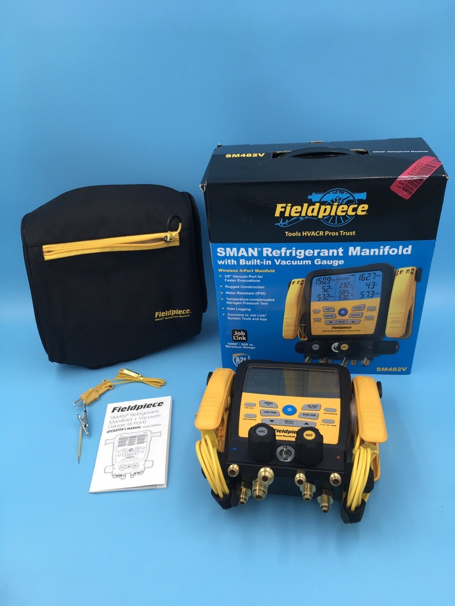 Fieldpiece SM482V SMAN Wireless Refrigerant Manifold (4-Port