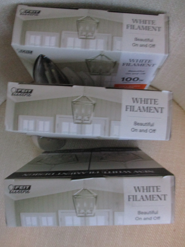 Feit Electric Led White Filament 100W Dimmable B10 Bulbs (3 - 3 Packs 9 Bulbs) - Picture 4 of 4