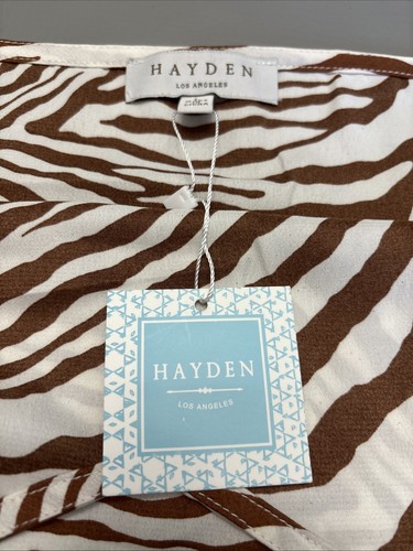 Damas Hayden Los Angeles Espagueti Correas Tanque Lg Cobre Marrón/Crema - Imagen 2 de 5