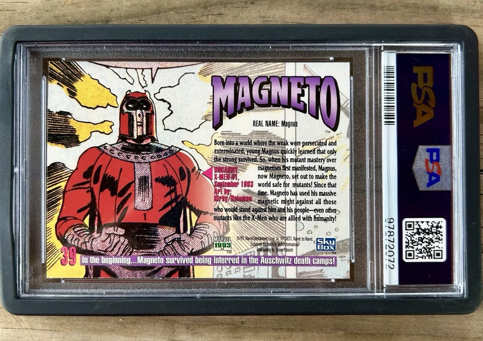 1993 Marvel Masterpieces Magneto PSA 10 Gem Mint - Image 2 of 2