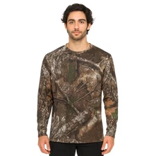 Camo Long Sleeve Crewneck Tee Shirt Men Women Hunting Hunting Gear