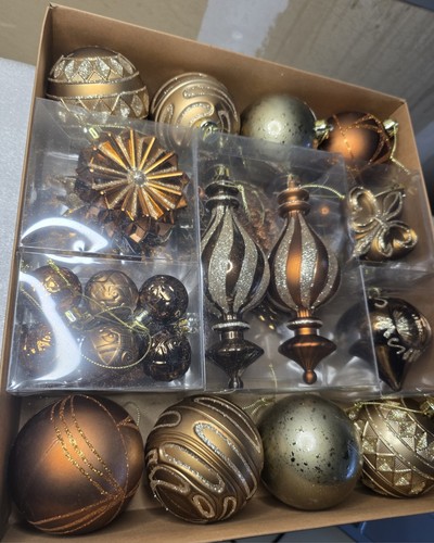 Herbstschmuck für Weihnachtsbaum 60 kt Kupfer braun